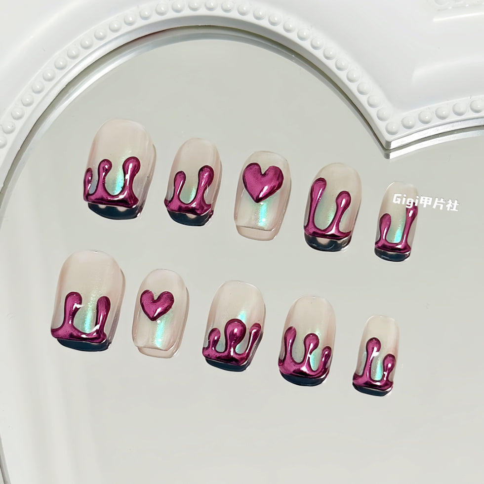 【Custom】Heart Balloon|Press-on Nails