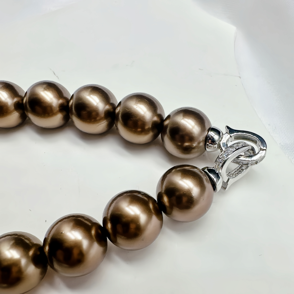 Tahitian Color Crystal Pearl Bracelet with High Quality
