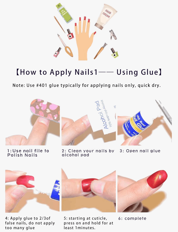 24pcs|Tapered coffin Fake Nails