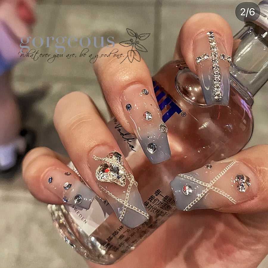 10pcs|Hand made |Press-on nails | Gel nails  | False nails