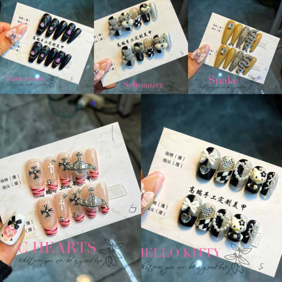 10pcs|Hand made | False nails