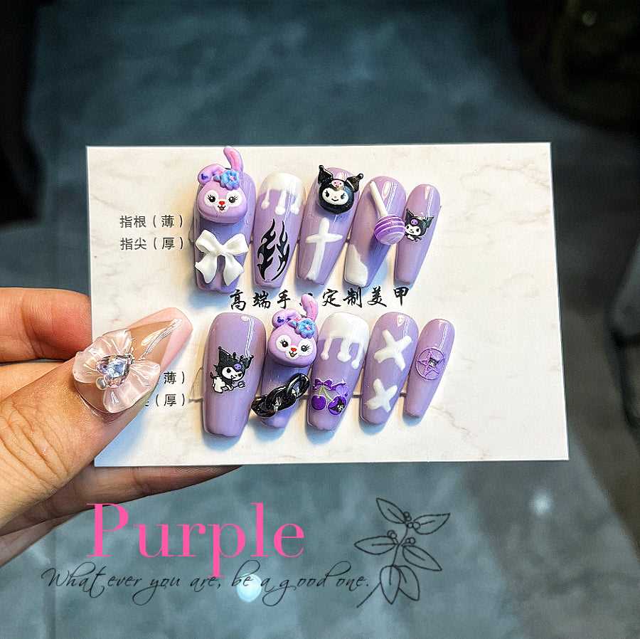 10pcs|Hand made |Press-on nails