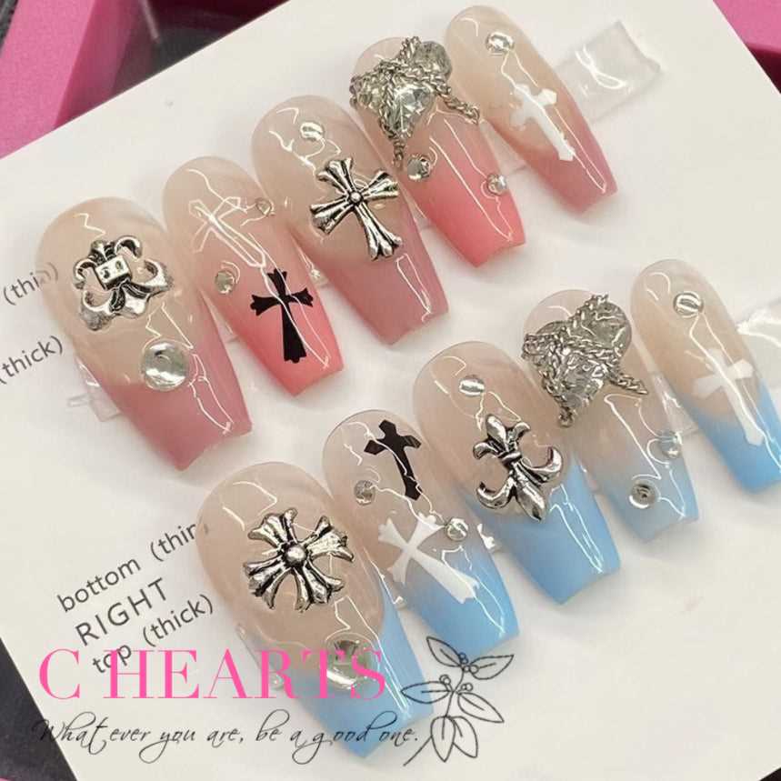 10pcs|Hand made |Press-on nails | False nails