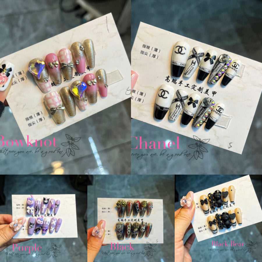 10pcs|Hand made |Press-on nails
