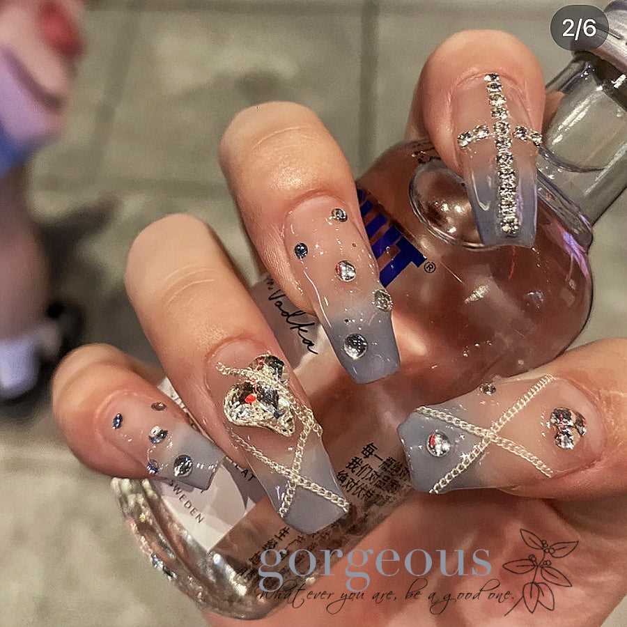 10pcs|Hand made |Press-on nails | Gel nails  | False nails