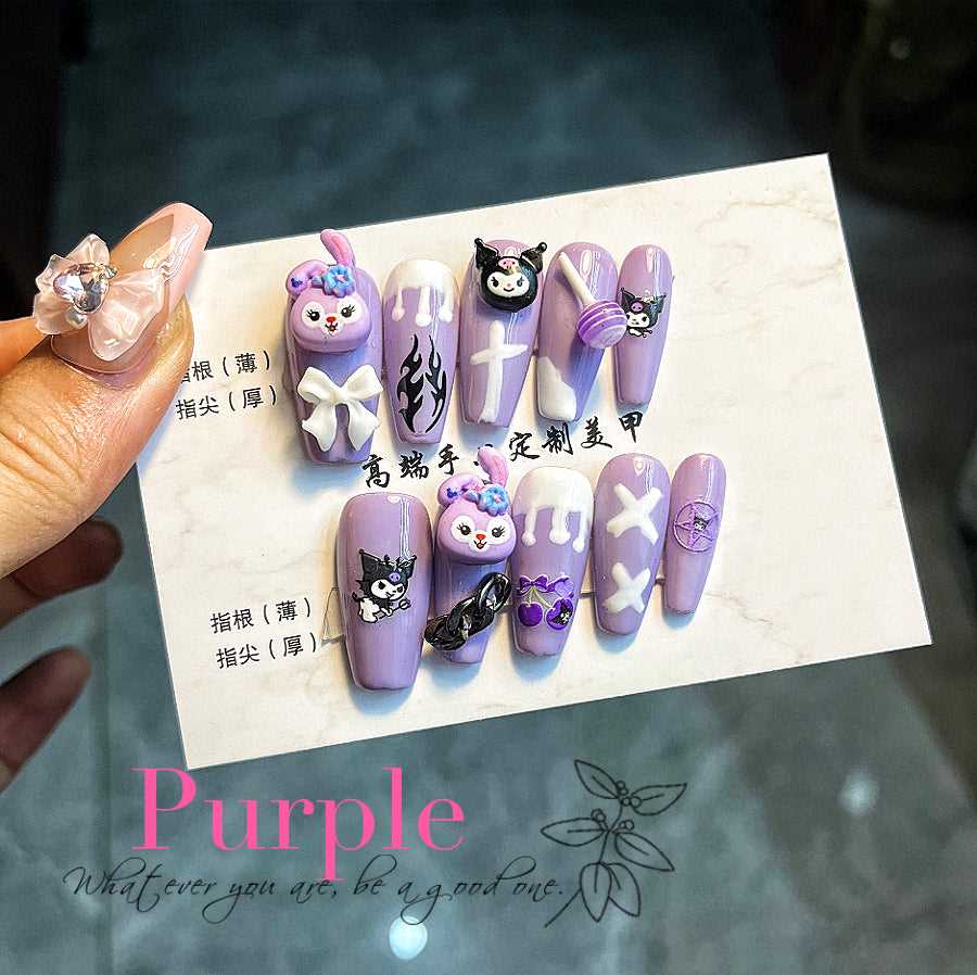 10pcs|Hand made |Press-on nails