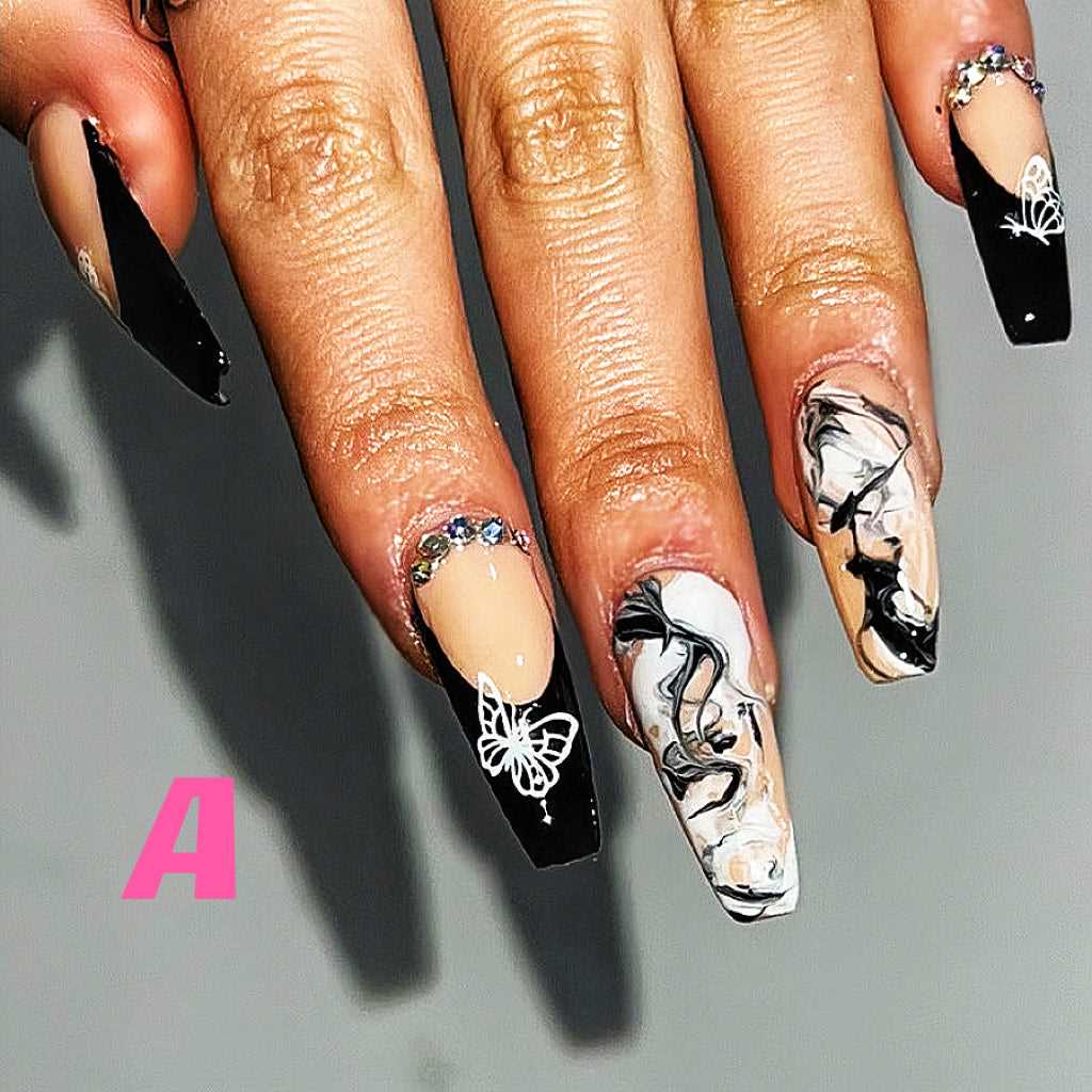 24pcs|Tapered coffin Fake Nails