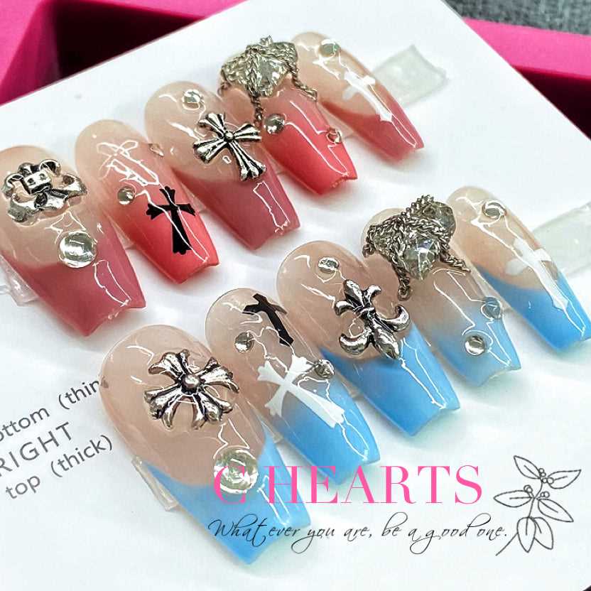 10pcs|Hand made |Press-on nails | False nails