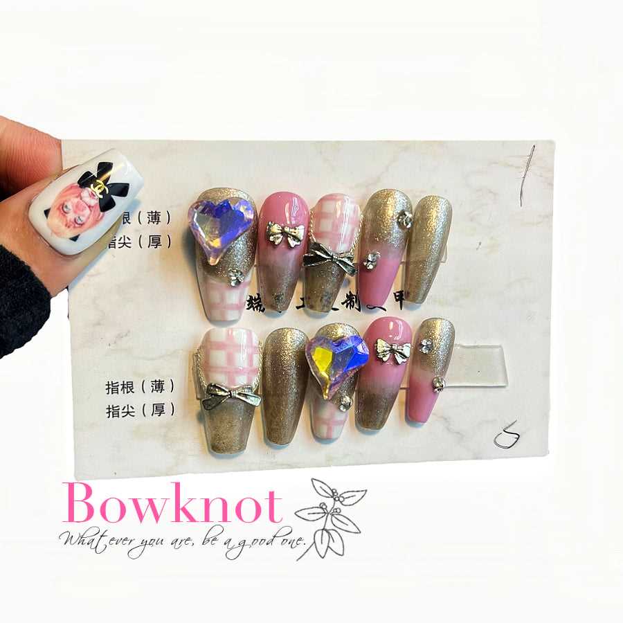10pcs|Hand made |Press-on nails