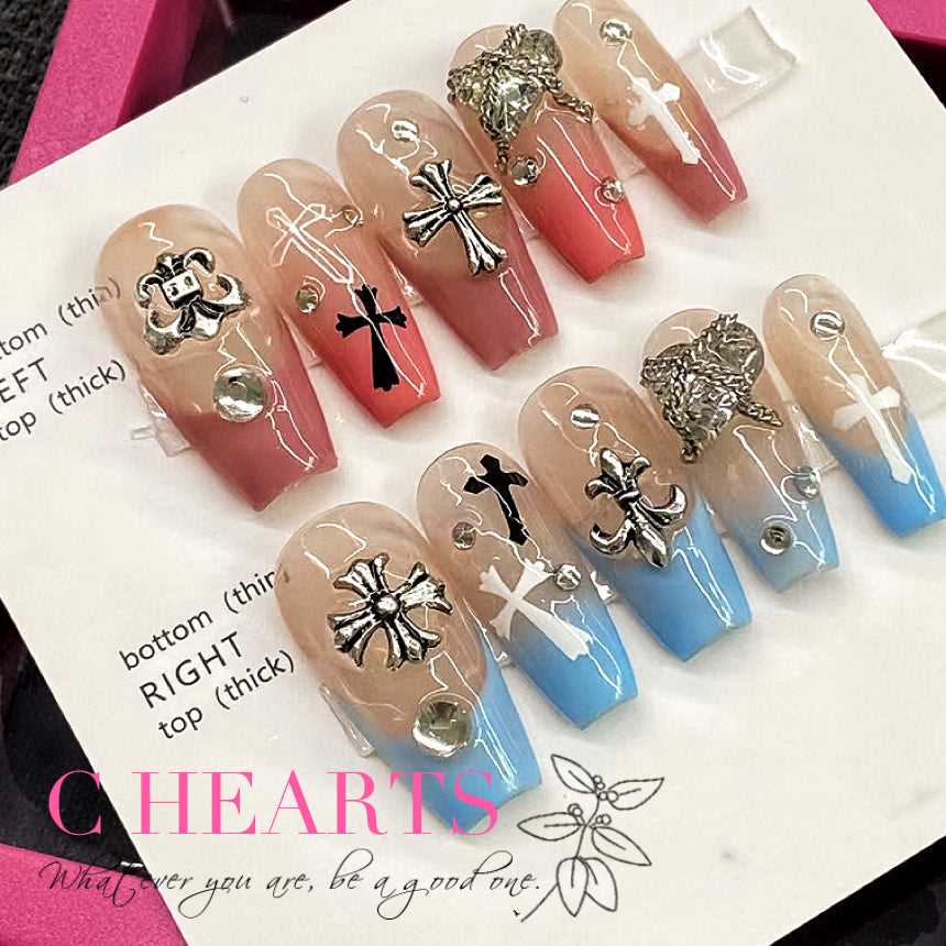 10pcs|Hand made |Press-on nails | False nails