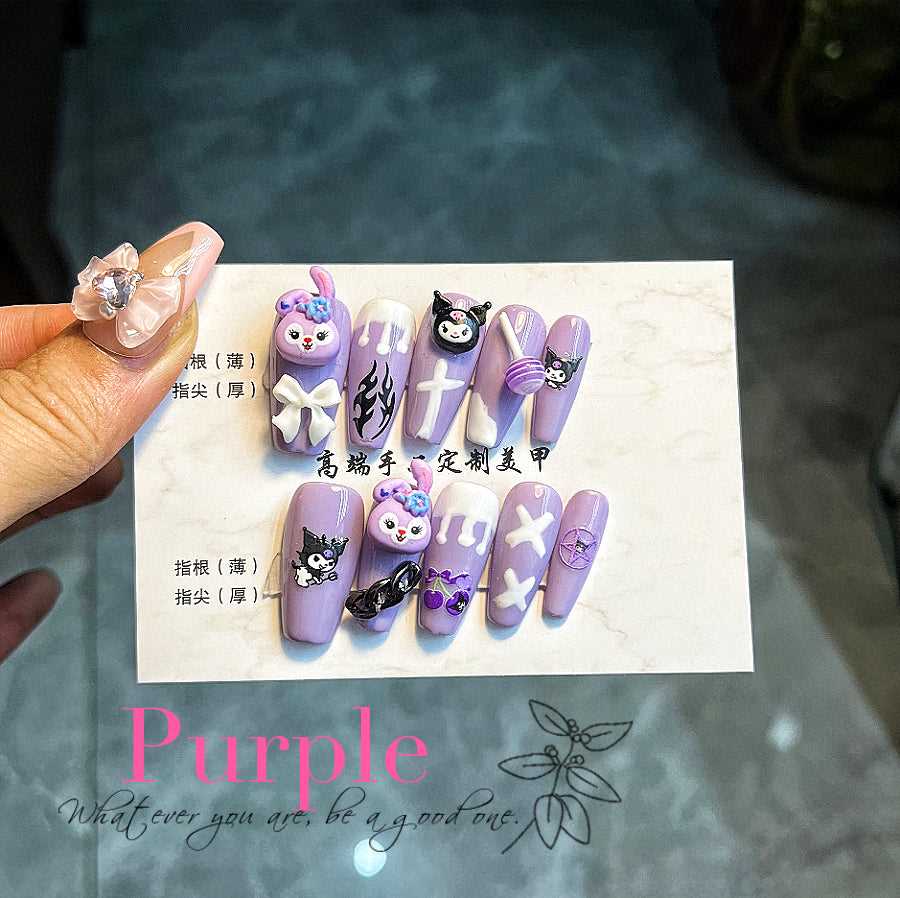 10pcs|Hand made |Press-on nails