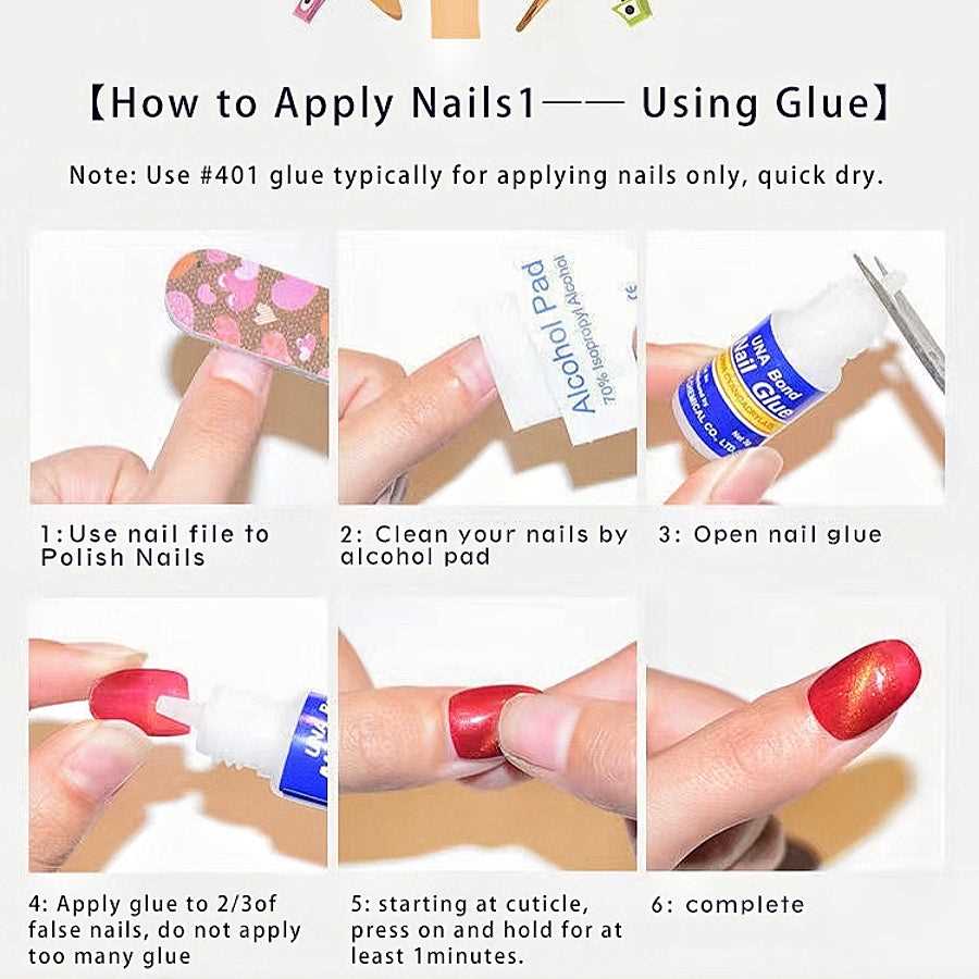 10pcs|Hand made |False nails