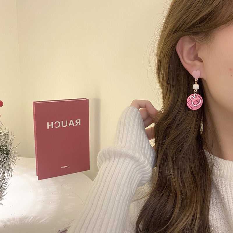 Cute Heart & Rabbit|Cat Line Asymmetrical Earring