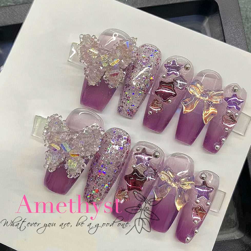 10pcs|Hand made |Press-on nails | False nails