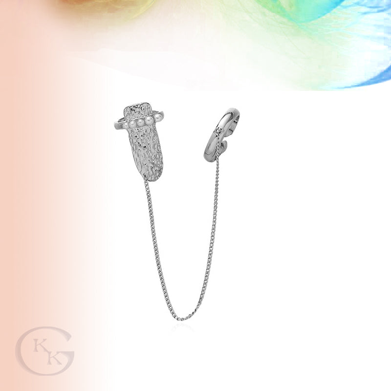 Fingertip Nail Guard|Midi Ring Set|Chain Ring