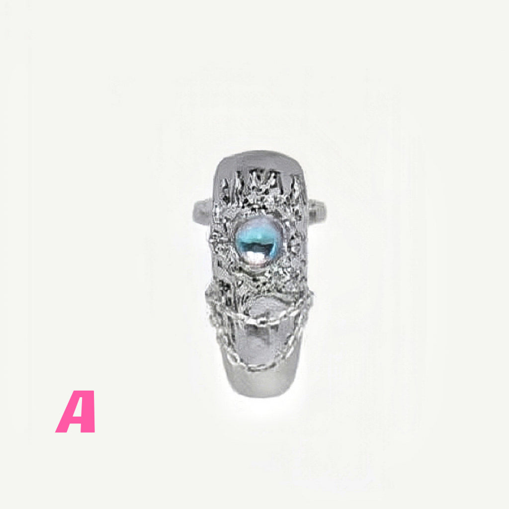 4pcs |Nail Ring Set| Fingertip Ring|Chain Ring