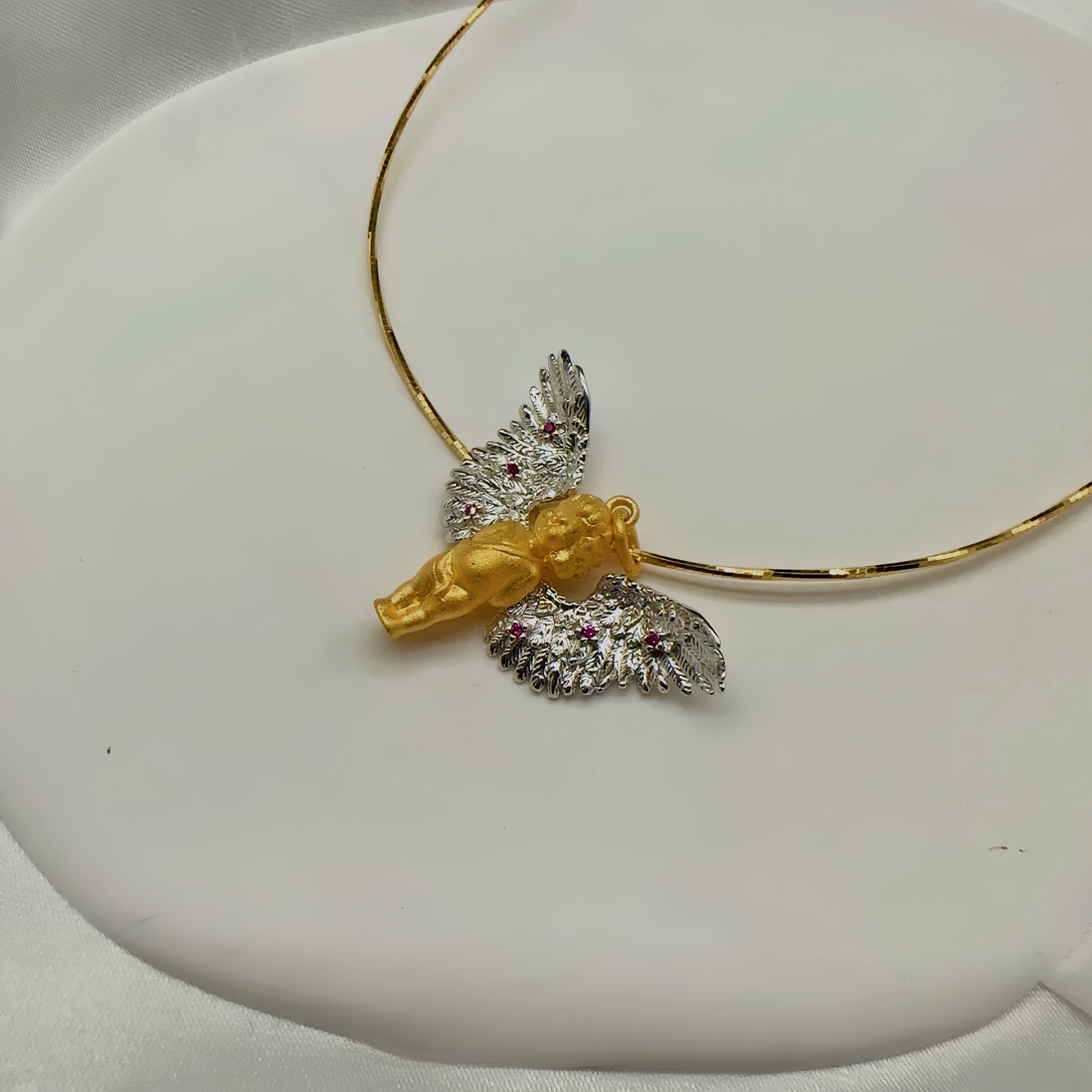Golden Angle Pendant Necklace