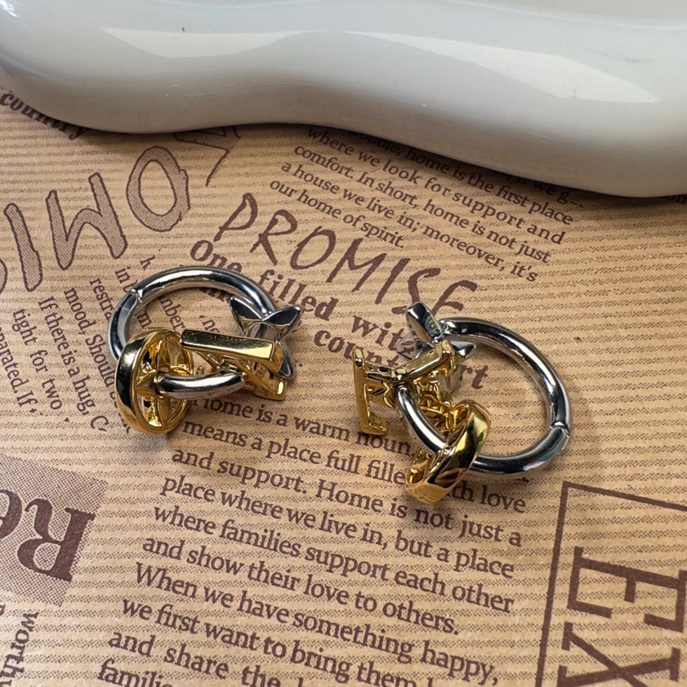 Gold & Silver Hoop Earrings