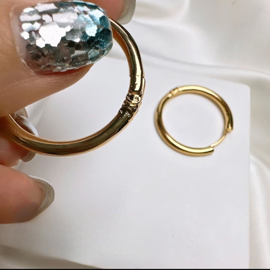 Yellow Gold Hoop Earrings