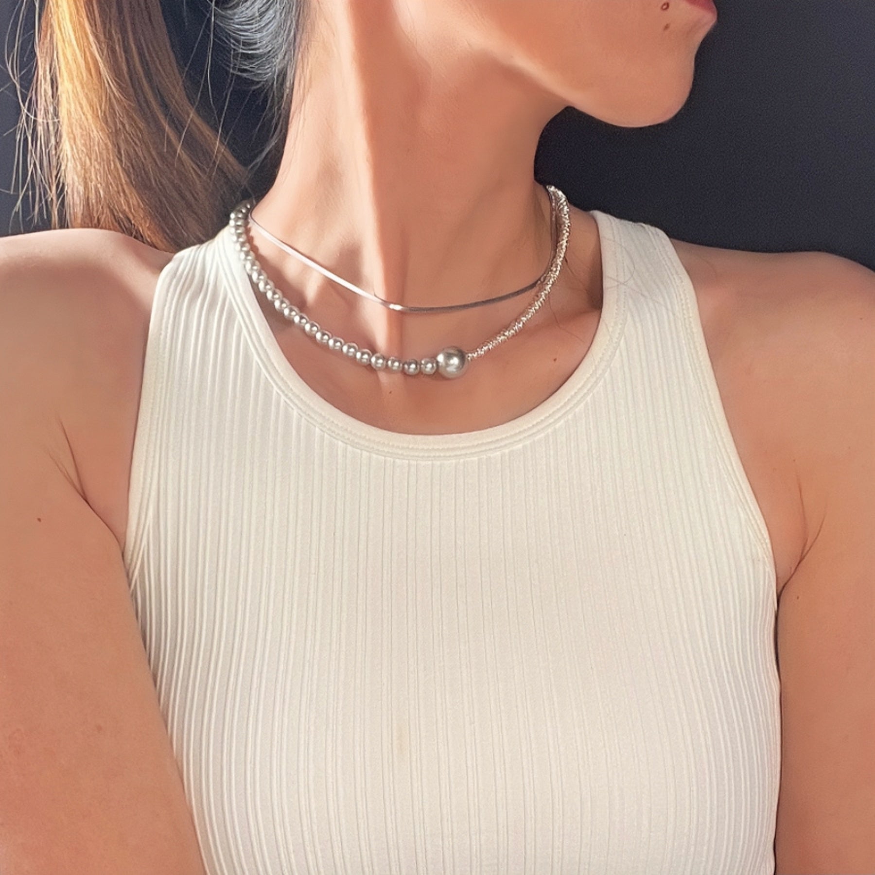 S925 Sterling Silver Snake Chain Necklace