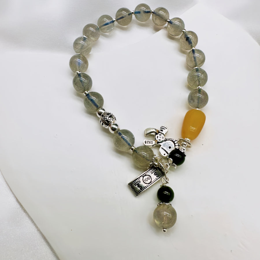 Crystal & Amber Bracelets