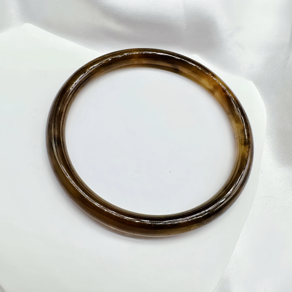 Black Brown Color Resin Round Bangle