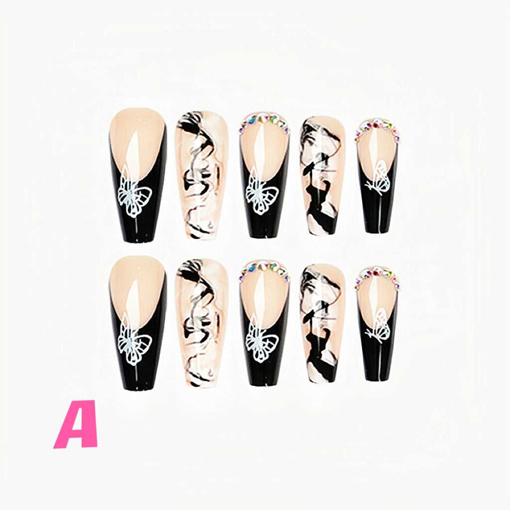 24pcs｜Tapered coffin Fake Nails