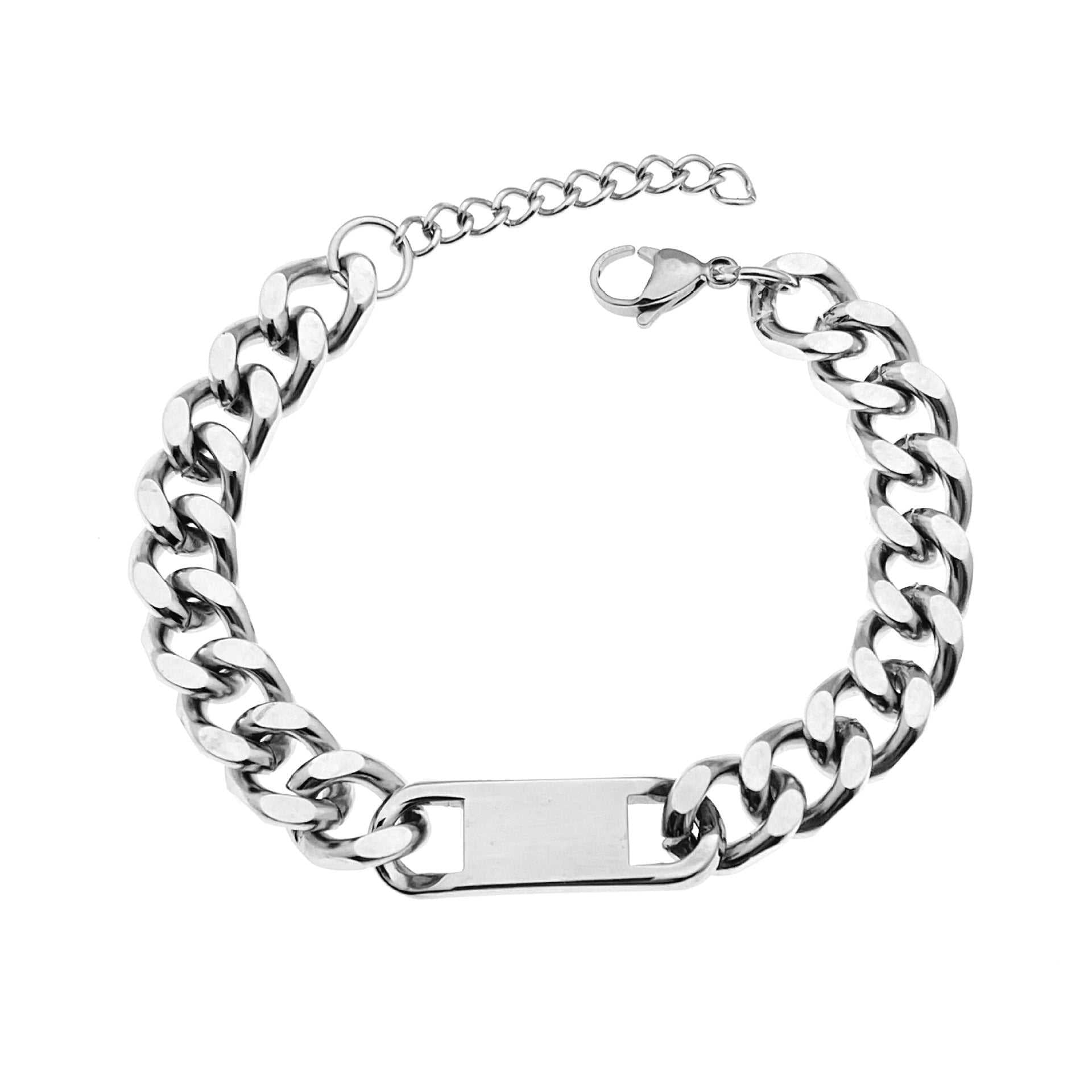 Cuban Men's Tag Chain Bracelet