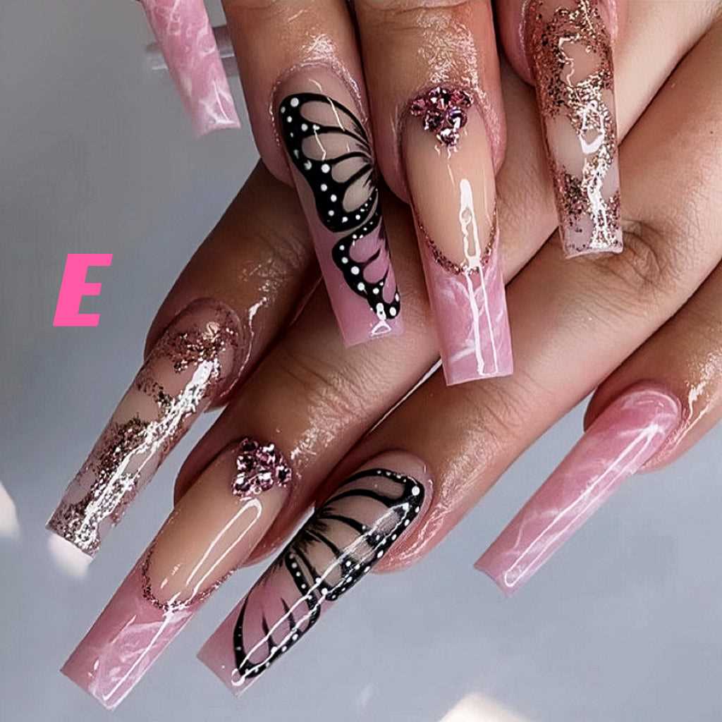 24pcs｜Tapered coffin Fake Nails