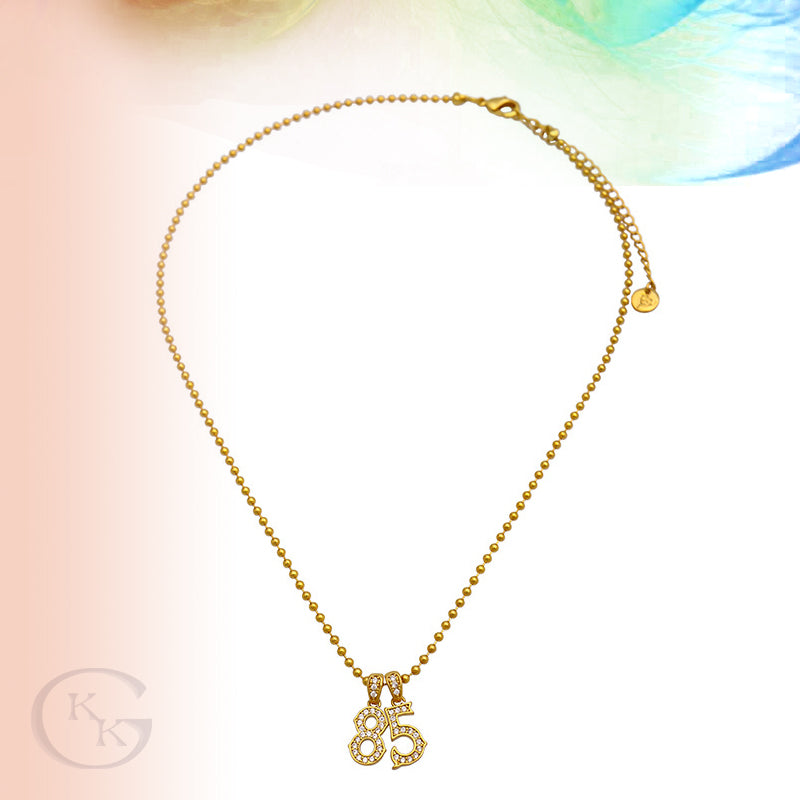 18k Real Gold Plated No 85 Necklace
