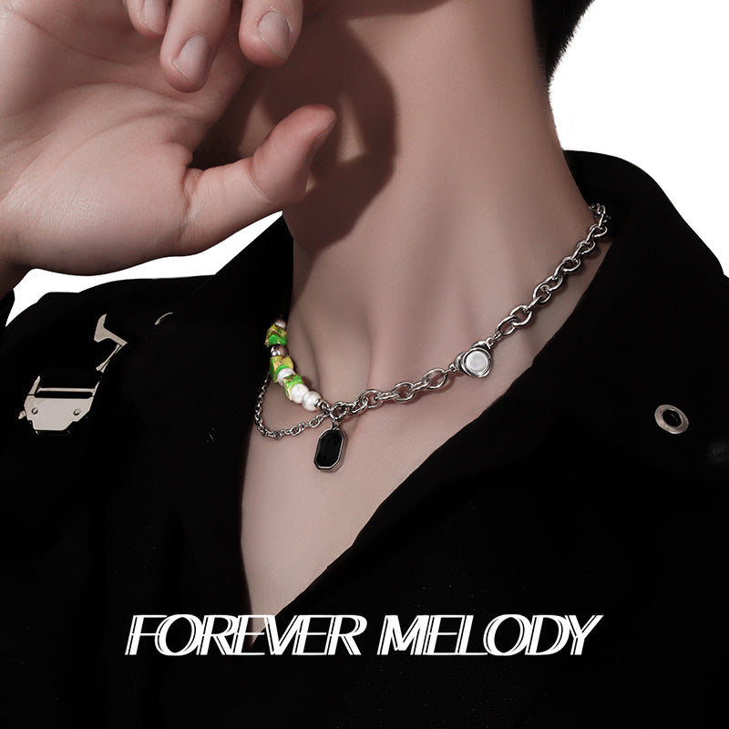 Double Layered Chain Necklace for Men