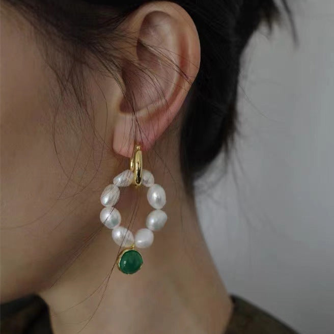 Natural Pearl Dangle Earring