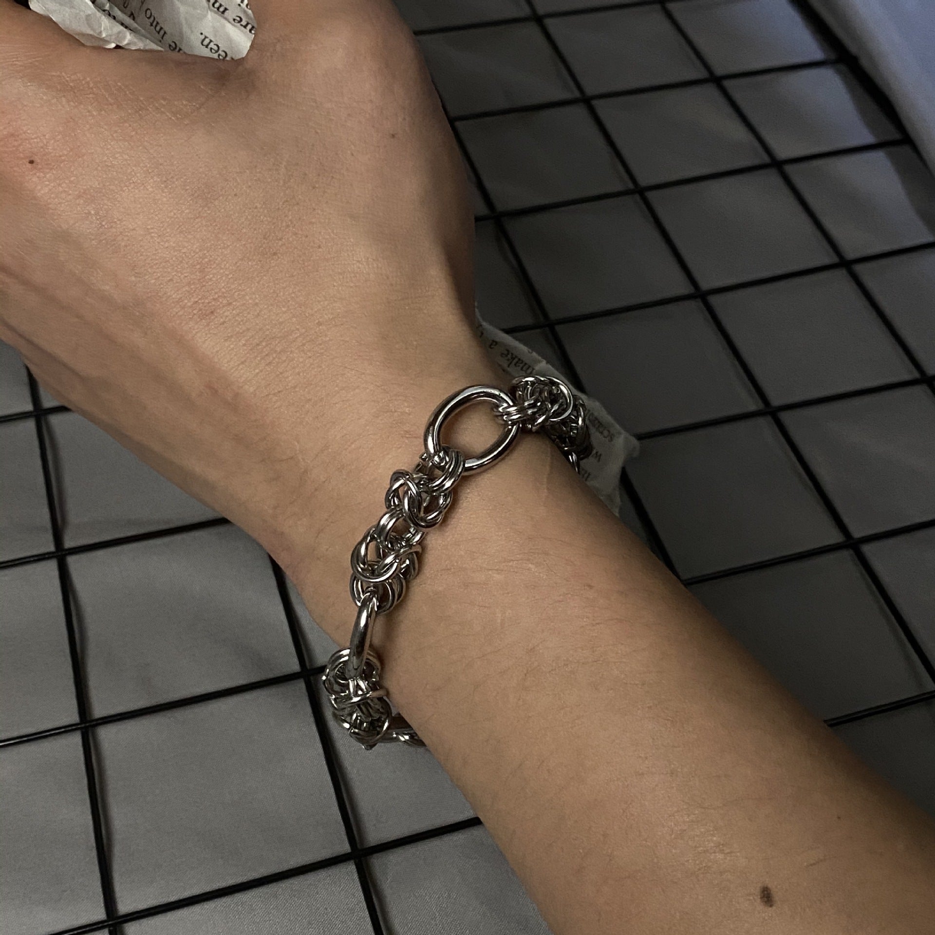 Vintage Stainless Steel Chain Bracelet for Men