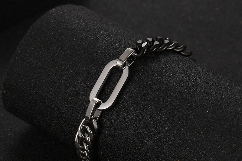 Stainless Steel OT Buckle Bracelet for Men