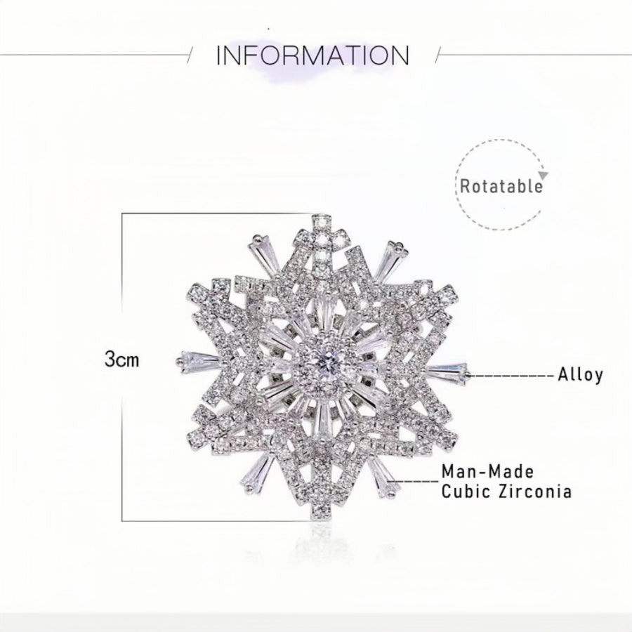 Lucky Snowflake Rotating Ring