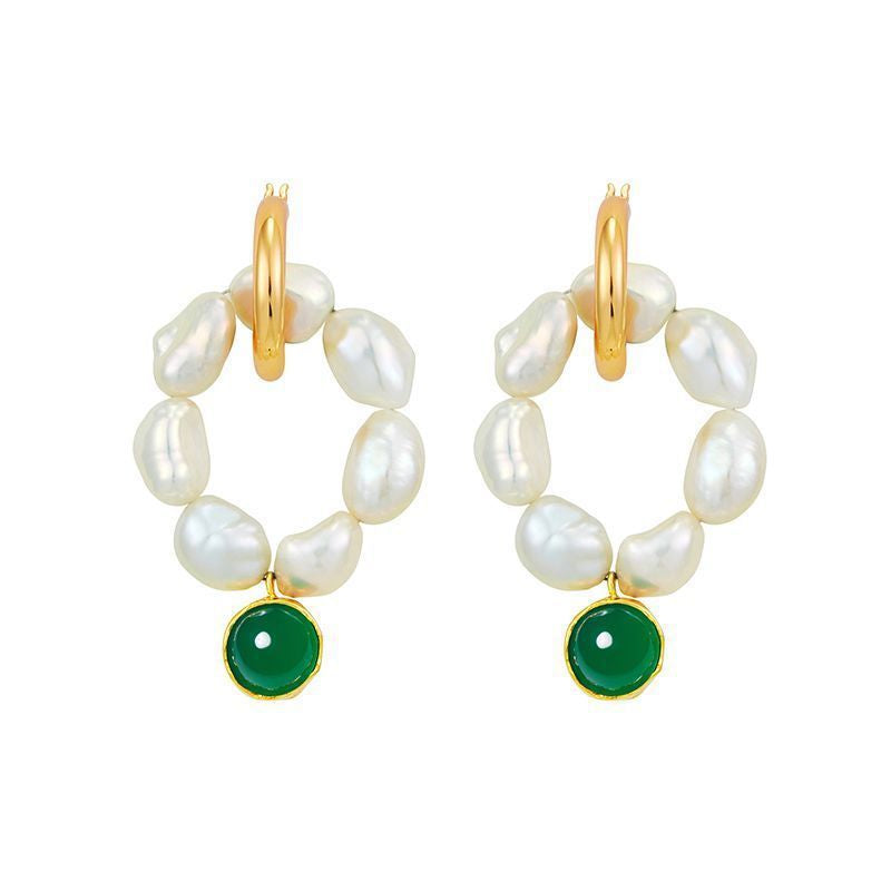 Natural Pearl Dangle Earring