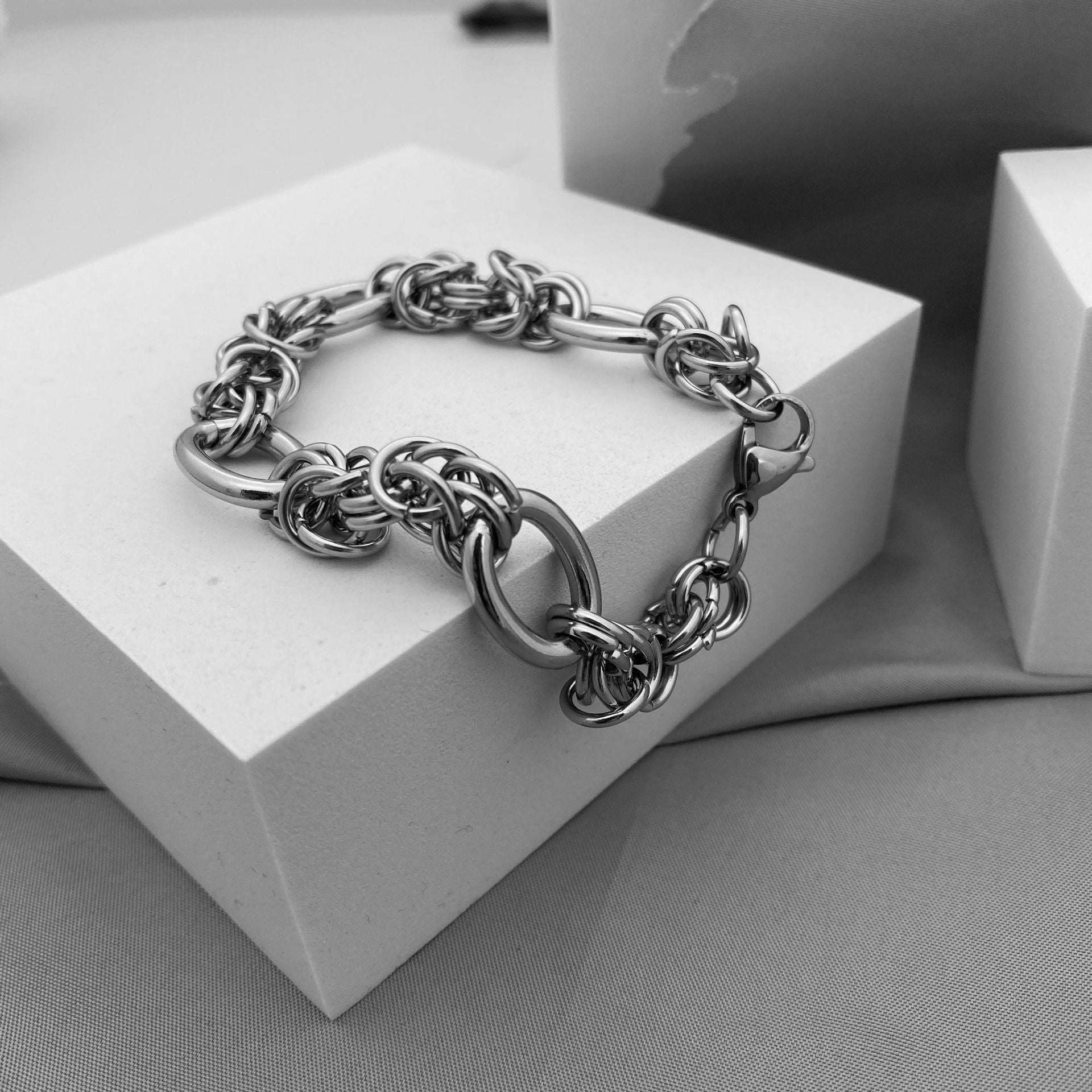 Titanium Steel Chain Bracelet for Men