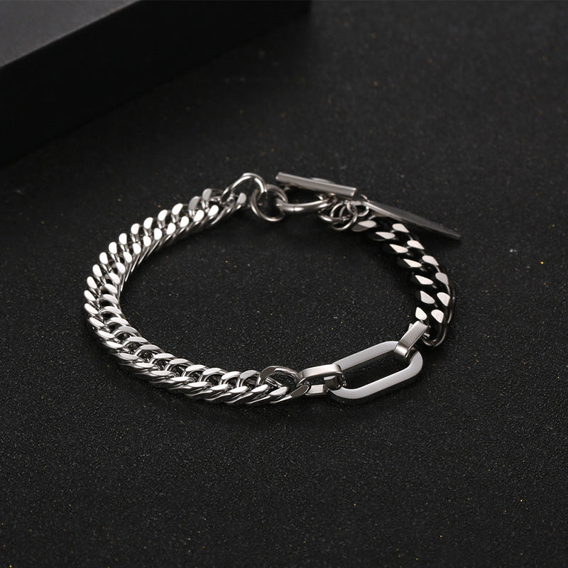 Stainless Steel OT Buckle Bracelet for Men