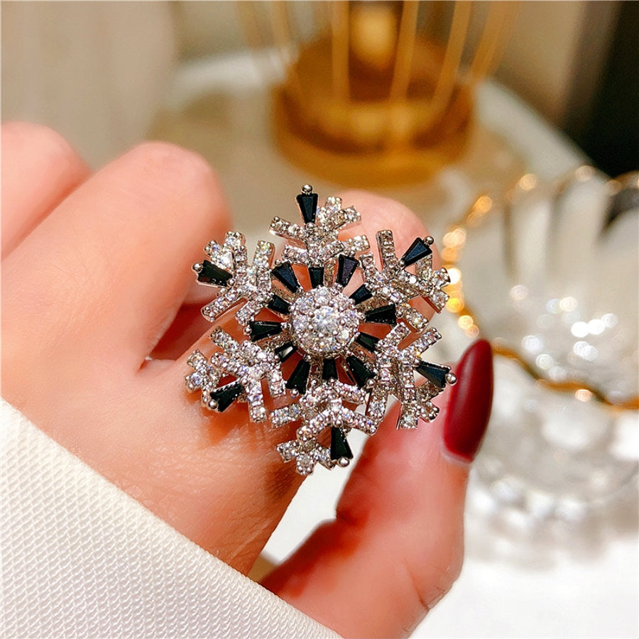 Lucky Snowflake Rotating Ring