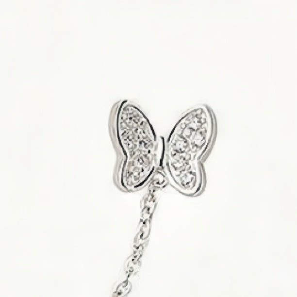 S925 Sterling Double Piercing Earring