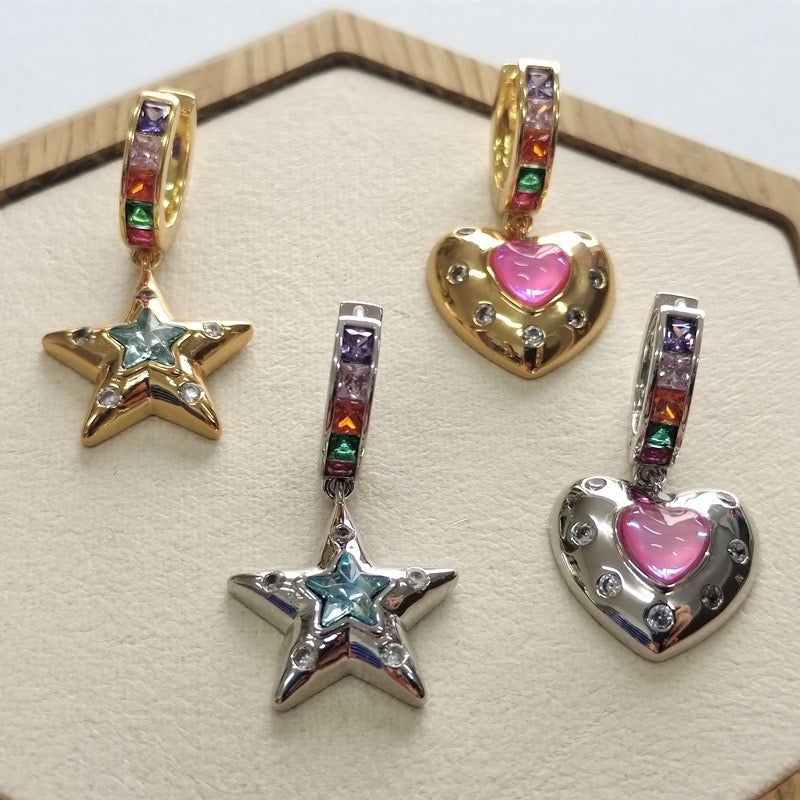 Vintage Earrings & Pendant Necklace Set