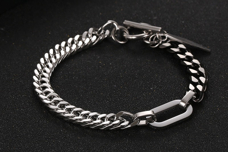 Stainless Steel OT Buckle Bracelet for Men